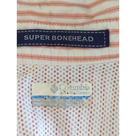 Columbia‎ Mens Striped Omni Shade Super Bonehead Button Down Shirts White XL - Picture 9 of 9